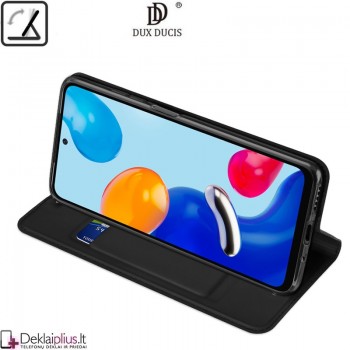 Dux Ducis dirbtinės odos viršelis - juodas (Xiaomi Redmi Note 11/Note 11S/Note 12S/Poco M4 Pro) Dux Ducis dirbtinės odos viršelis - juodas (Xiaomi Redmi Note 11/Note 11S/Note 12S/Poco M4 Pro)